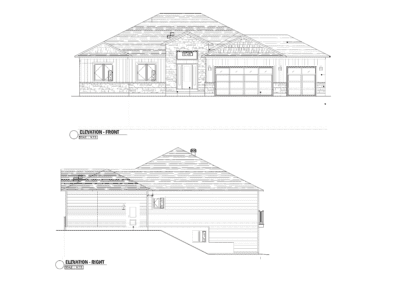 Lanark Elevation Front and Right
